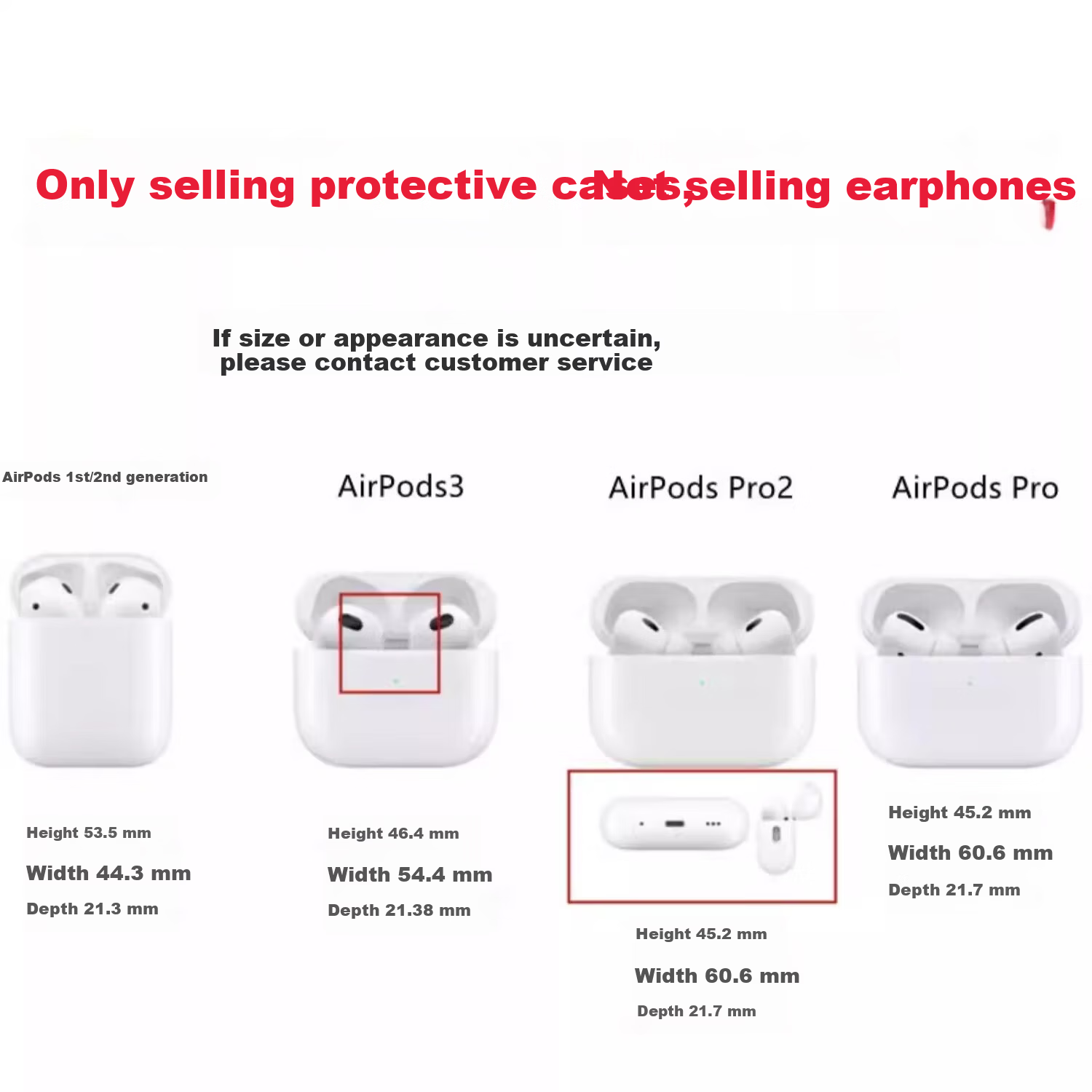 Beiyipin Cute Protective Case for AirPods Pro 2 Transparent Earphone Cover Compatible with Apple AirPods Pro Second Generation 1