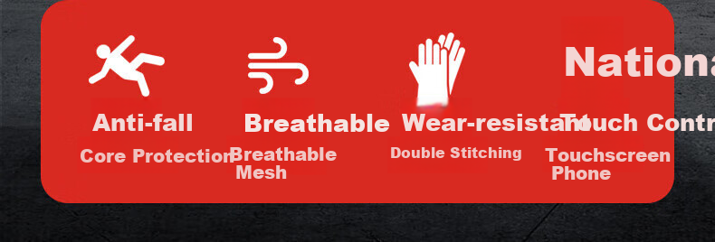 Chegui Mu Motorcycle Gloves Windproof Anti-fall Motorbike Riding Four-season Protective Full-finger Touchscreen Gloves 3