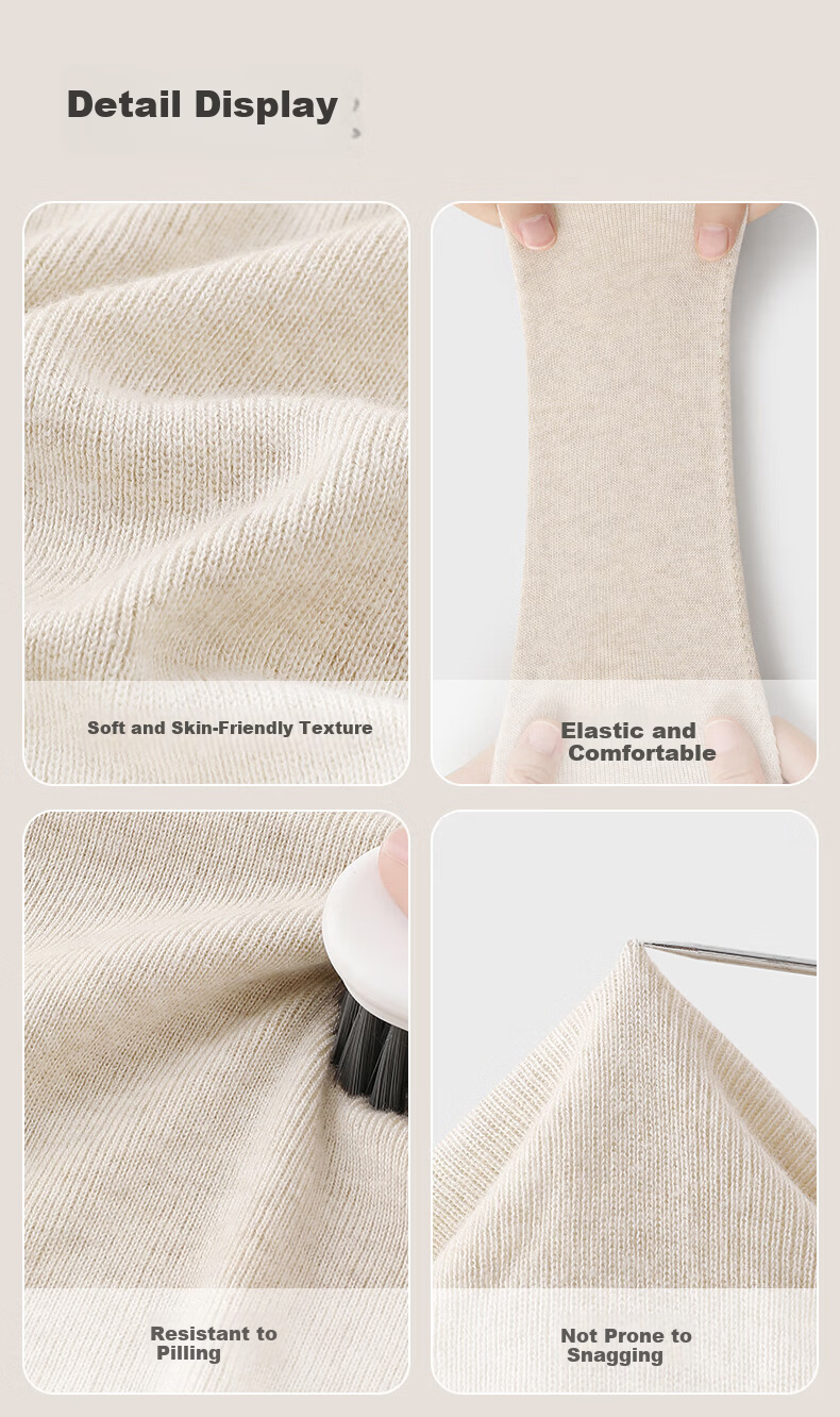 PurCotton Guo Jingjing Recommended Seamless Zero-Feel 100% Long-Staple Cotton Anti-Static Soft Cotton Sweater 32
