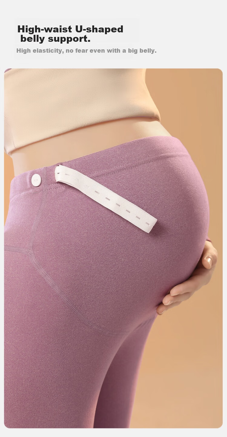 MiiOW Thermal Leggings [Maternity Belly Friendly] Cashmere Silk High-Waist Maternity Base Layer Pants Autumn Winter 2025 New Women's Skin-Friendly 10