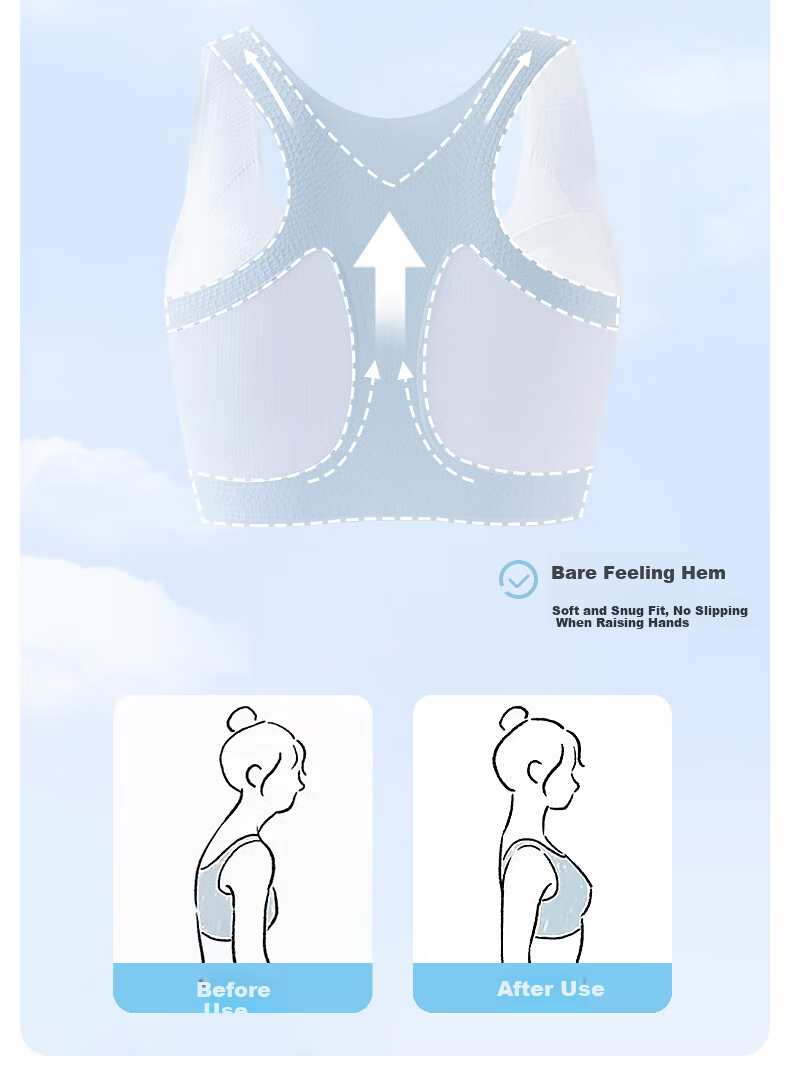 Meishianxuan Girls' Bra for Middle And High School Students, Puberty Girls' Underwear, Children's Sports Vest to Make Large Breasts Appear Smaller 3