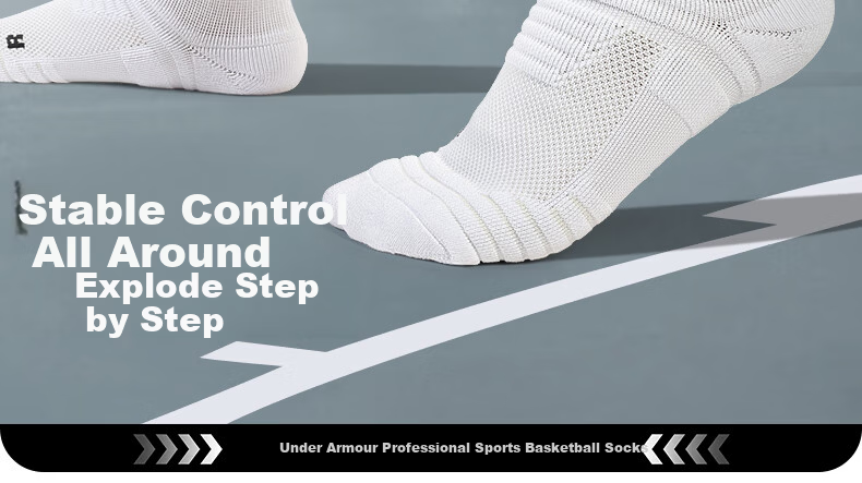 Under Armour Socks [3 Pairs] Basketball Badminton Sports Socks Unisex Running Breathable Ankle Anti-Odor Thickened Terry Cotton Socks 3