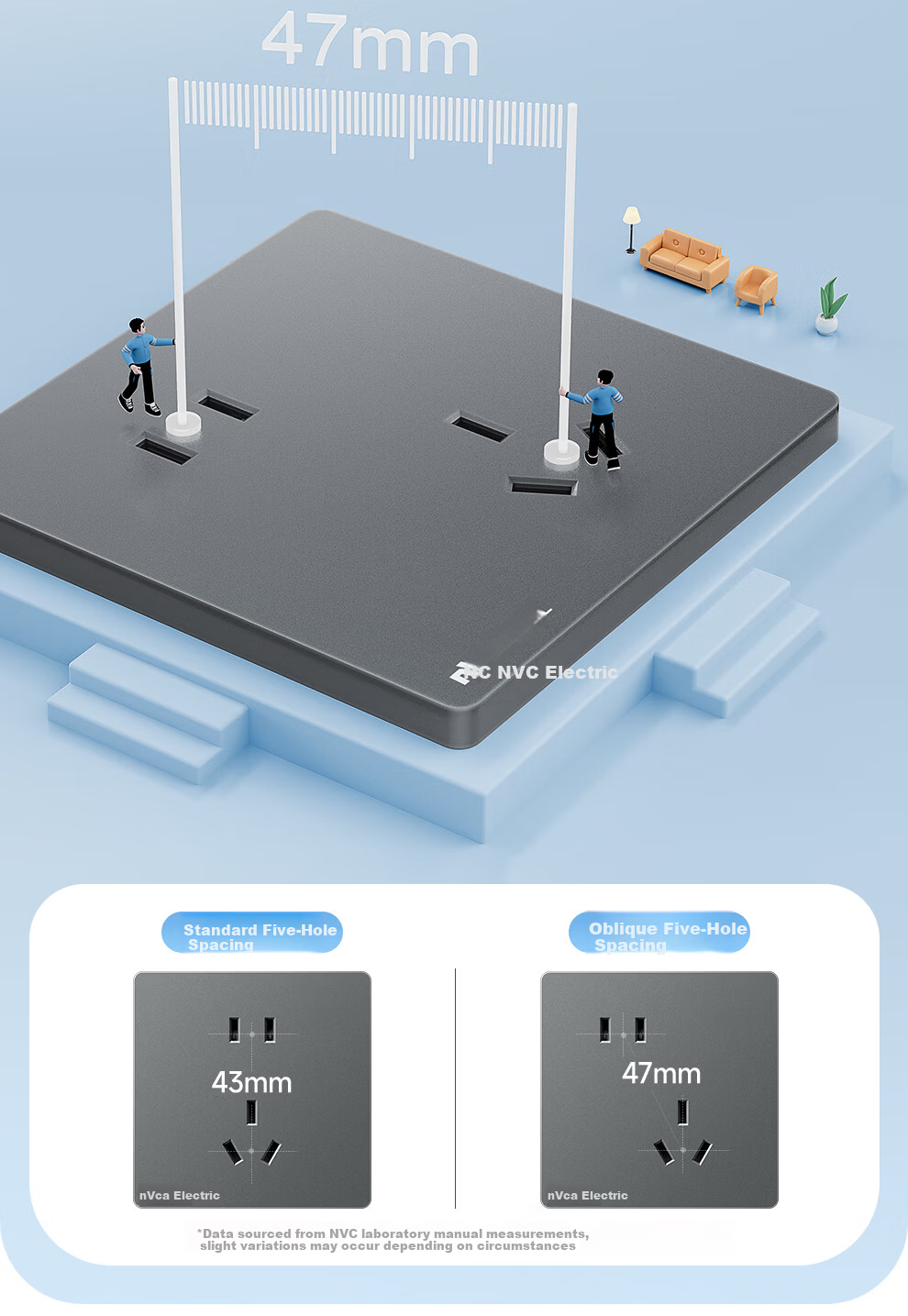 NVCleishidiangong Switch Socket, Two-Way Single Control 86-Type Concealed Wall Switch Panel, N25 Misty Gray 9