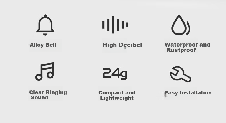 Captain Tas Bicycle Bell Compact Loud Mountain Road Bike Universal Kids Invisible Horn Portable Cycling Equipment 1