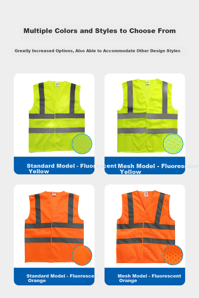 AiwoMu Outdoor Work Construction Site Reflective Vest Construction Gardening Sanitation Traffic Printed Reflective Vest Fluorescent Yellow XL 9