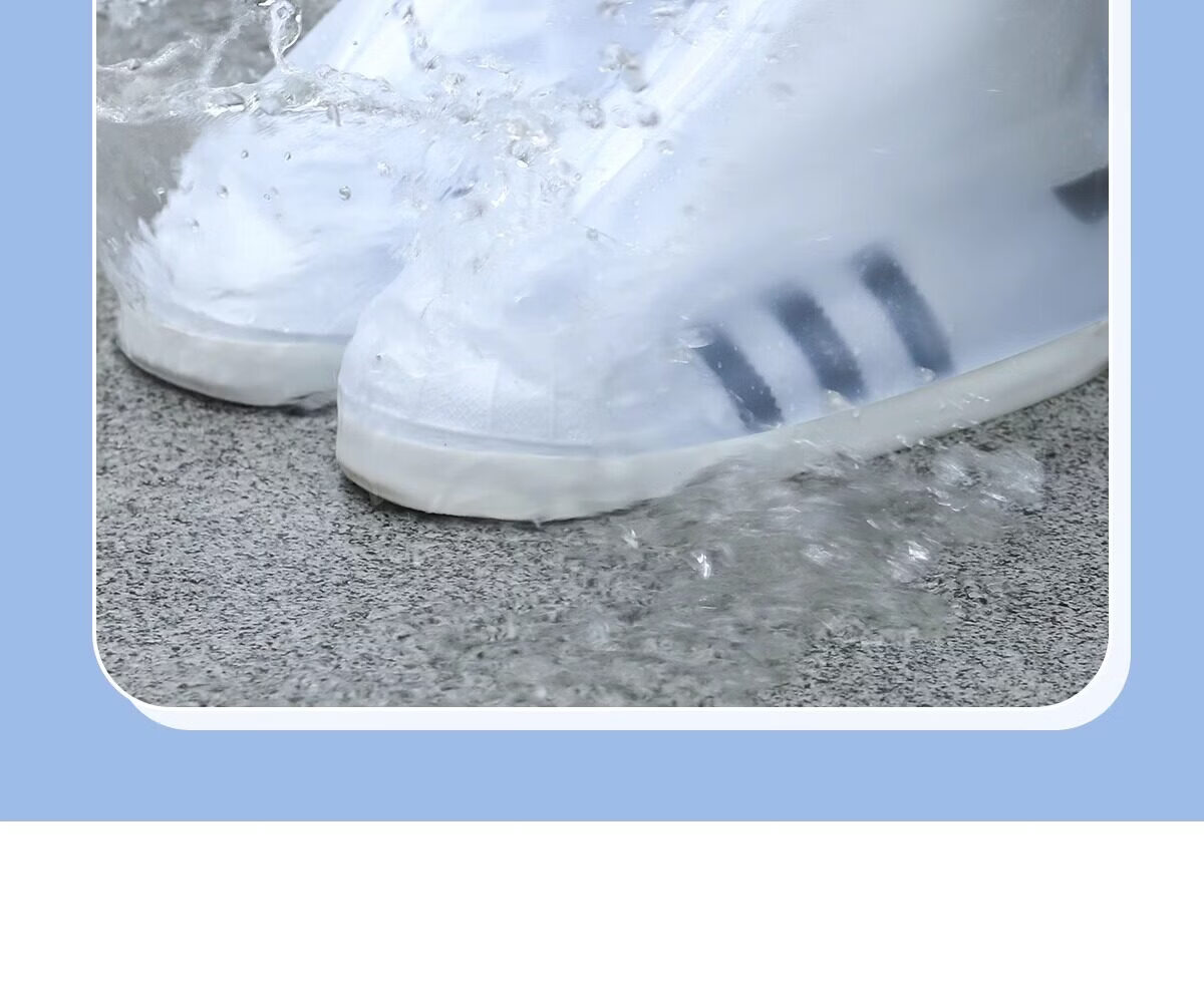 Kelorock Waterproof Sandproof Rain Shoe Covers Outdoor Snowproof Non-slip Wear-resistant Adult Mid-High Boot Covers 13
