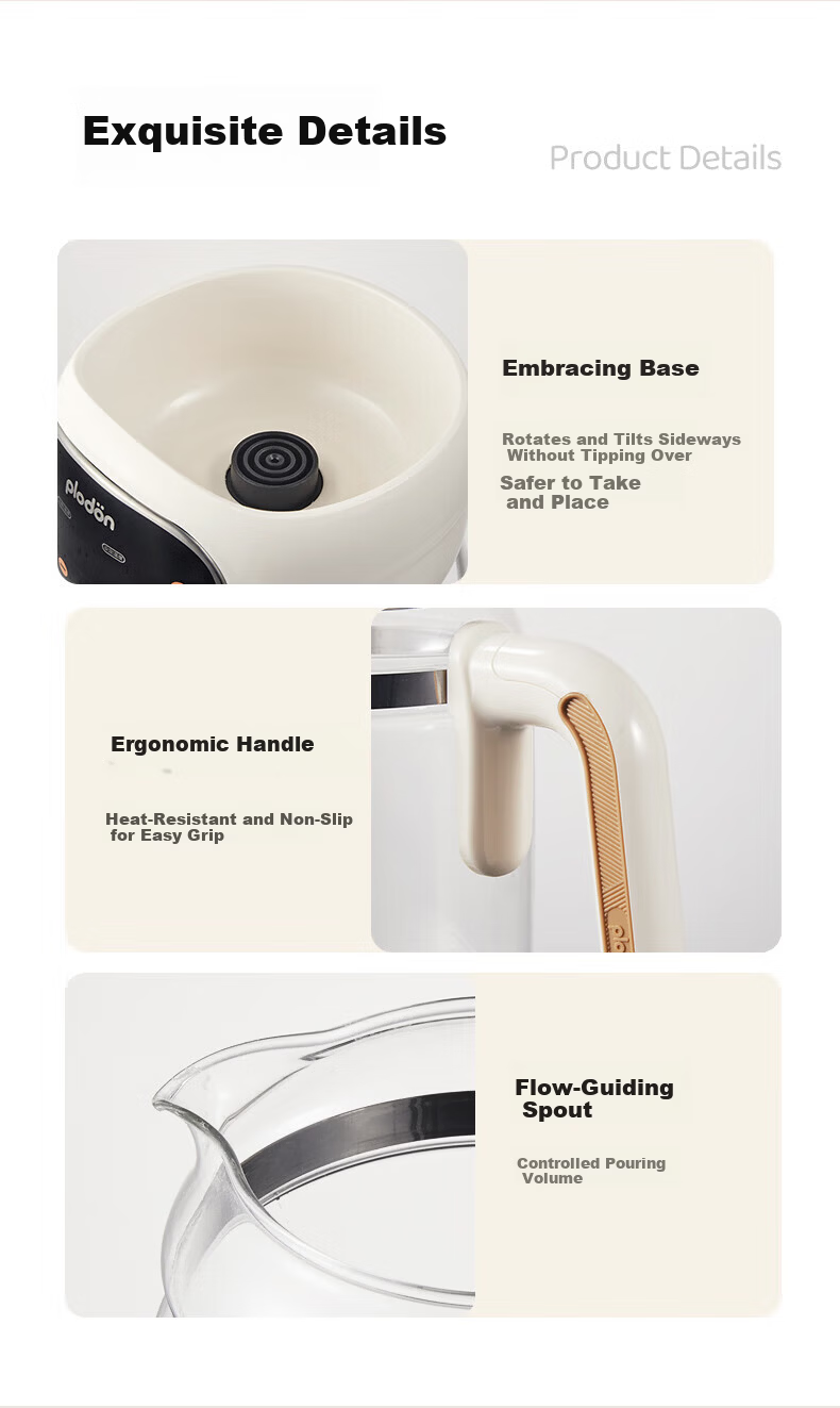 Pulidon Thermostatic Kettle Baby Milk Warmer Household Electric Hot Water Kettle 21