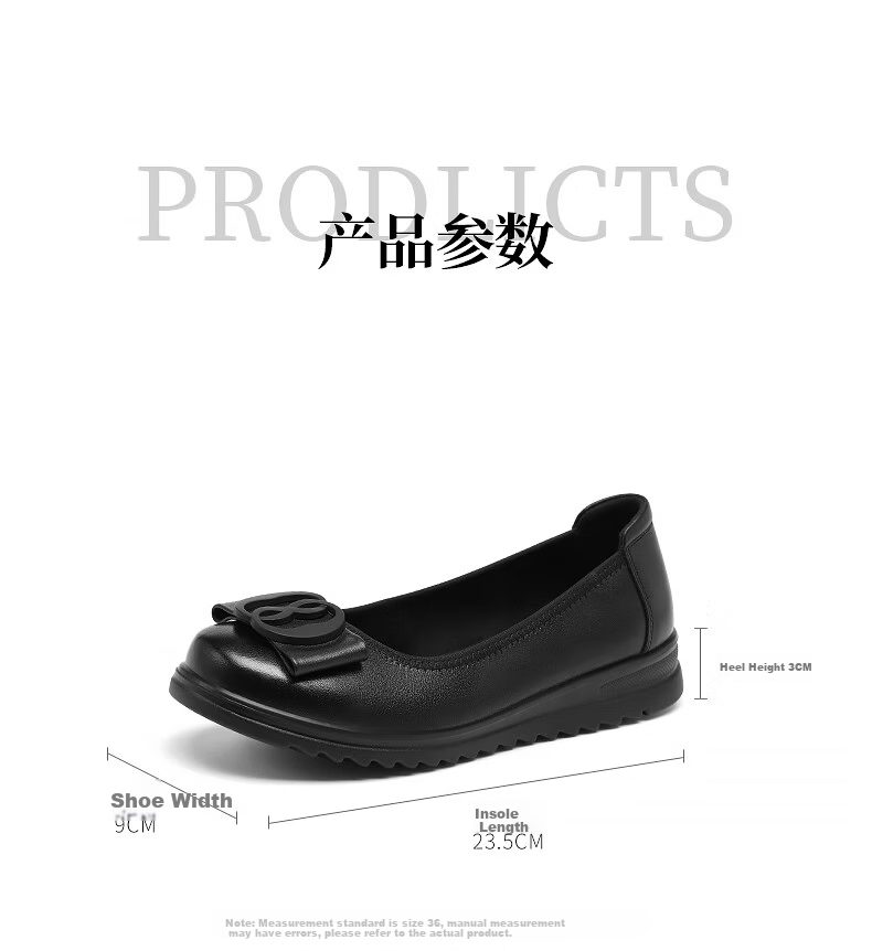 Red Dragonfly Women's Soft Sole Slip-On Low-Cut Comfortable Flat Shoes WTB152601 Black Size 35 4