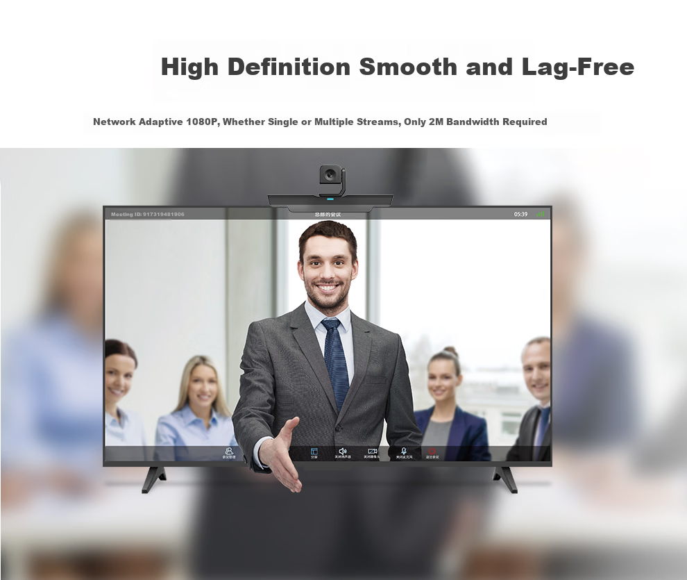 DAIPU Video Conference DP-BM50 Omnidirectional Microphone, 5-Meter Pickup Radius, Smart Noise Reduction, Wireless Bluetooth Cascading Desktop Speaker, for 50㎡ Meeting Rooms, Tencent WeChat, DingTalk 2