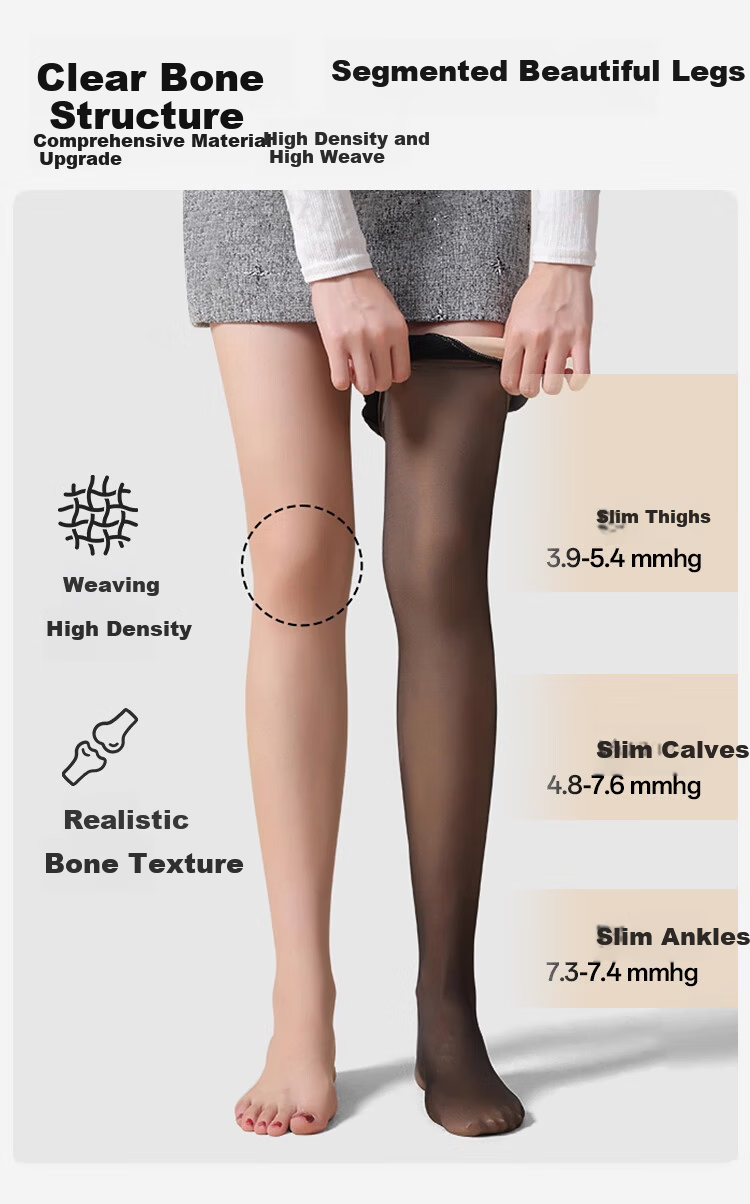 Urban Beauty Women's Black Sheer Tights Leggings Spring Autumn Sexy Nude Effect High Waist Slimming Footed Pantyhose 10