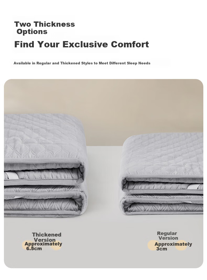 LOVO Luolai Mattress Thickened Soft Pad Tatami Dormitory Antibacterial Mite-Proof 150x200cm Gray 6