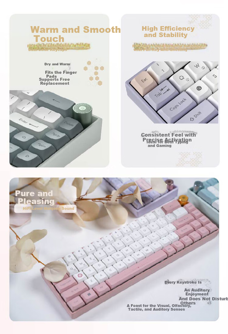 ASUS A-Dou Aromatic Mechanical Keyboard Bluetooth Wireless Dual-Mode Gaming Keyboard Aluminum Alloy Body PBT Dye-Sub Keycaps Multifunctional Aroma Knob Jasmine Green 9