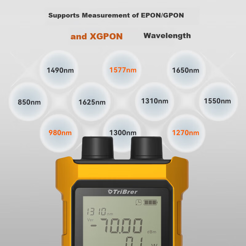 TriBrer Cable Tester Optical Power Meter Red Light Integrated Network Cable Detector Network Analyzer APM300N-CV15