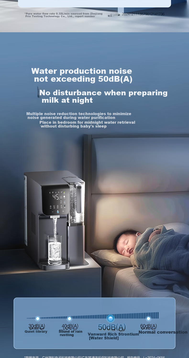 Vanward Desktop Water Purifier Galaxy Hot and Cold Direct Drinking Machine Installation-Free Water Filter Rich Strontium Mineralized Cooling and Rapid Heating Water Purifier A1-ETR100 10