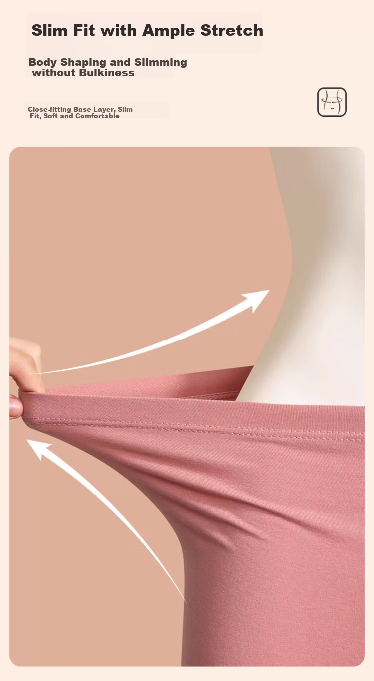 LangSha Women's Thermal Pants Pure Cotton Autumn Winter 10A Antibacterial Mite-Resistant Inner Wear Leggings Cotton Thread Cotton Wool Pants Thermal Underwear 8