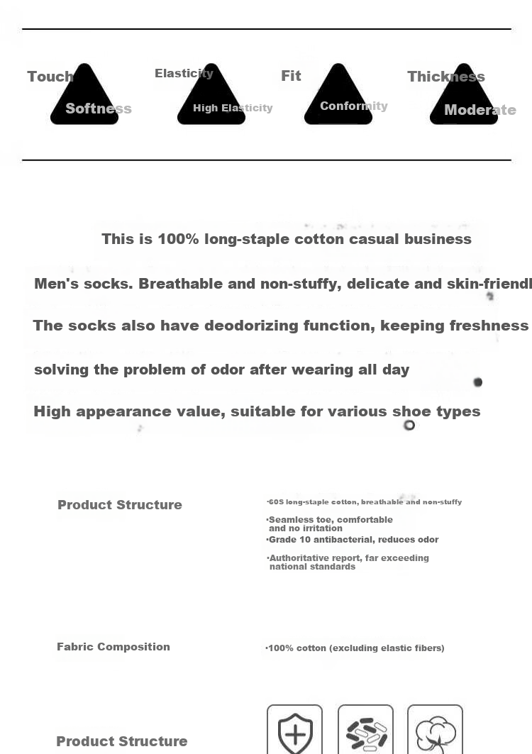Yaya Men's Summer Socks [100% Cotton + 10A Antibacterial] Odor-Resistant, Sports Casual, Durable, Breathable Mid-Calf Socks 12