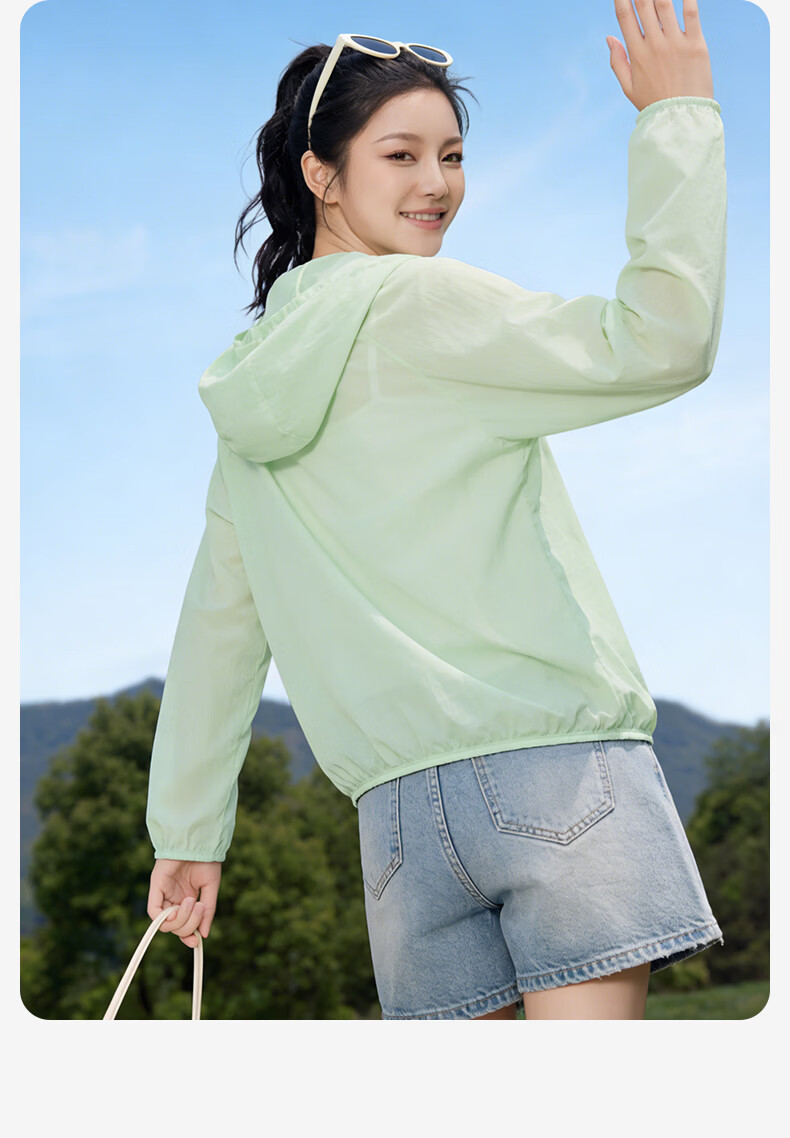Warrior Women's Summer 2026 New Woven Yarn Sun Protection Jacket Lightweight Breathable Loose UV Protection Coat 9