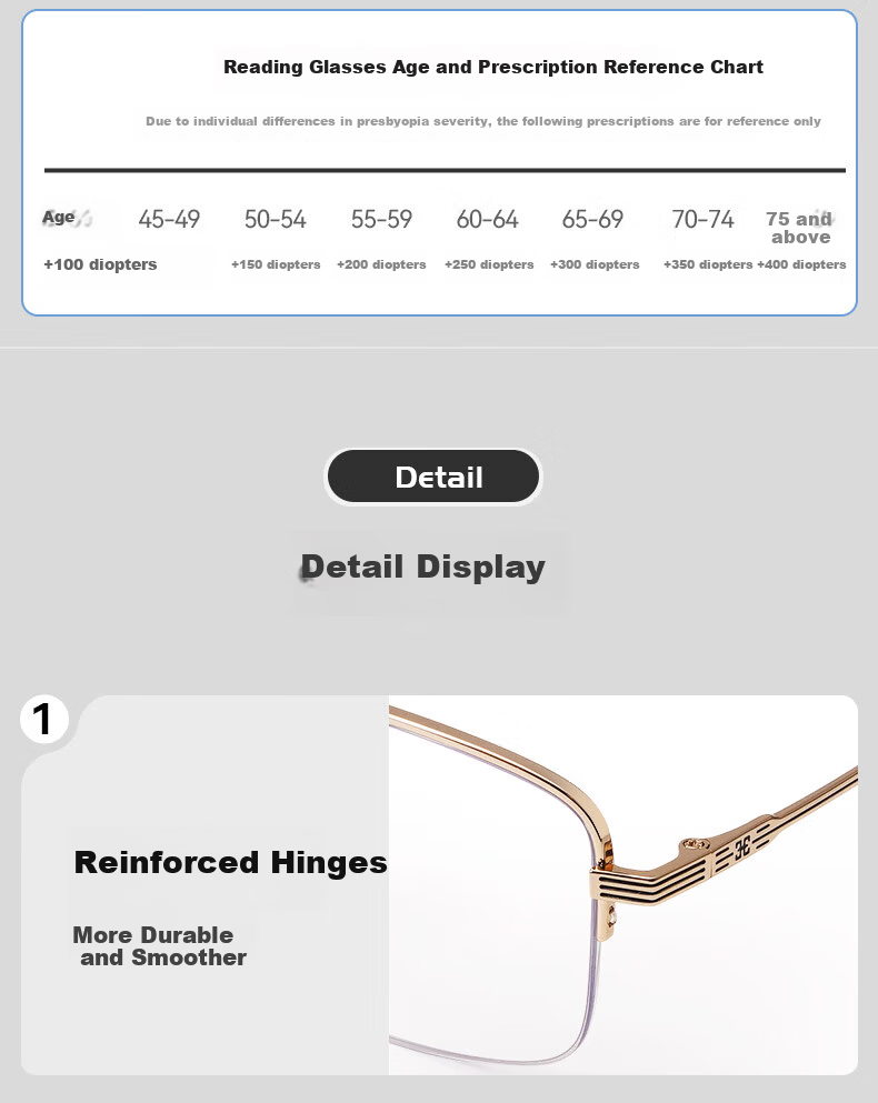 Sunset Red Men's Blue Light Blocking Reading Glasses Pure Titanium Ultra-Light Fashionable Premium Reading Glasses Gift E139J 300 Degree 11