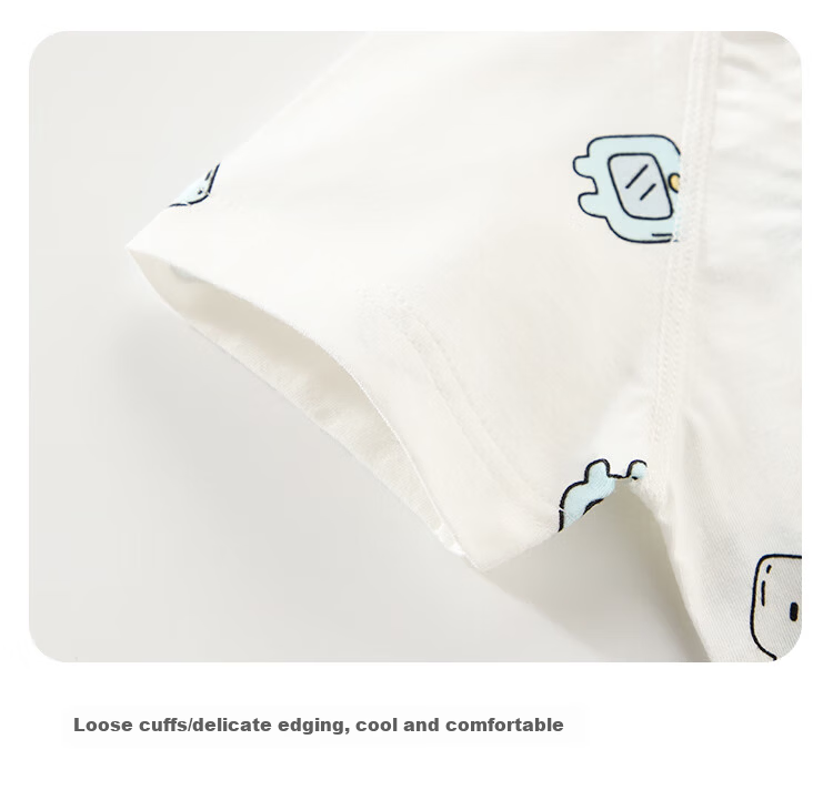 Qiaojiaoya Baby Clothes, Newborn Summer Thin Romper, Class A Pure Cotton, Full Moon Infant Crawling Suit, Summer Pajamas 7