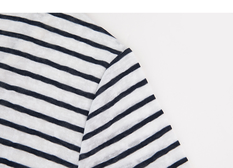 Demana [Refreshing Lyocell] Summer High Elastic Retro Two-in-One Color-Block Striped Slimming Concealing T-Shirt for Women Premium Feel 20