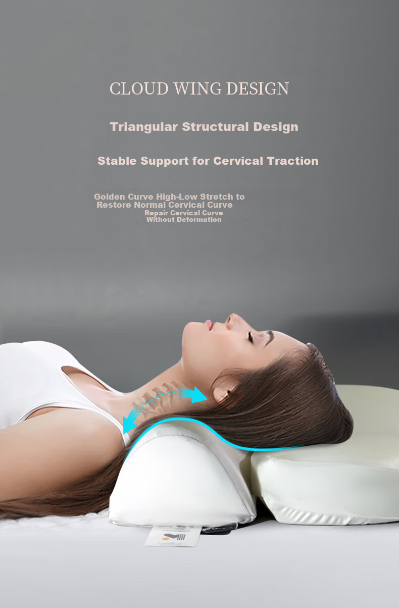 La Torretta 2026 New Deep Sleep Zero Pressure Memory Neck Cervical Pillow Slow Rebound Traction 2-in-1 Combination Pillow 6