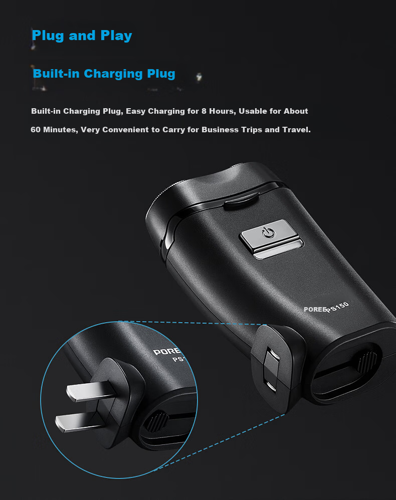 FLYCO FLYCO Bo Rui Electric Shaver, Fully Washable, Smart Rechargeable Portable Model Beard Trimmer, Gift for Father Or Boyfriend on Birthday Or Holiday, PS183 Subsidy 7