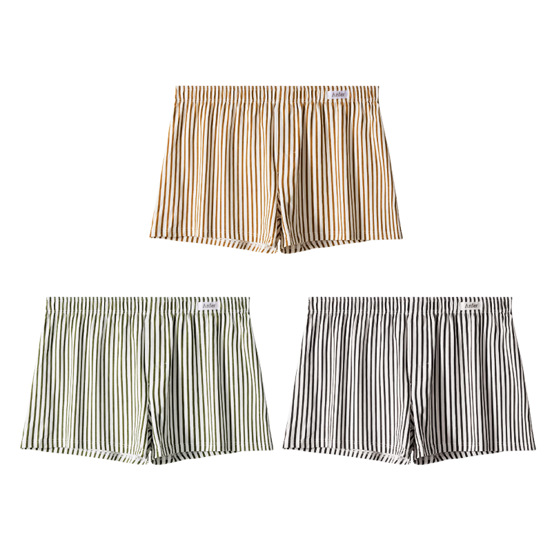 Urban Beauty Kids Loose Cotton Boxer Briefs Boys Comfortable Breathable Youth Square Shorts 3-Pack