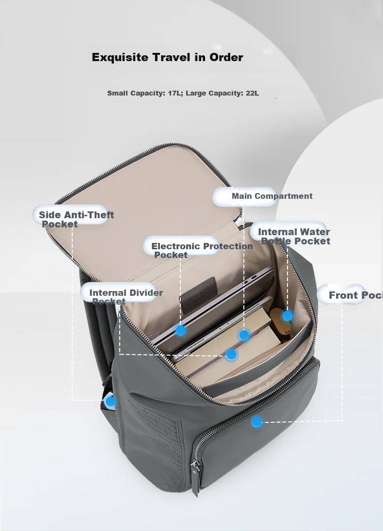 KALA·Y Anti-Theft Qilin Laptop Backpack Business Double Shoulder Trolley Travel Bag CX5525L Hu Yang Green 7