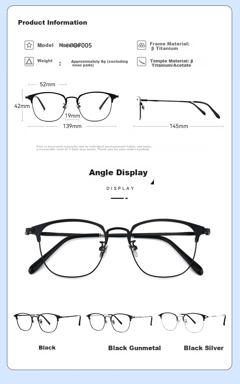 Ouna Blue Light Blocking Glasses Non-Prescription Anti-Radiation Eyewear for Phone and Computer Unisex (Jingcang) 8