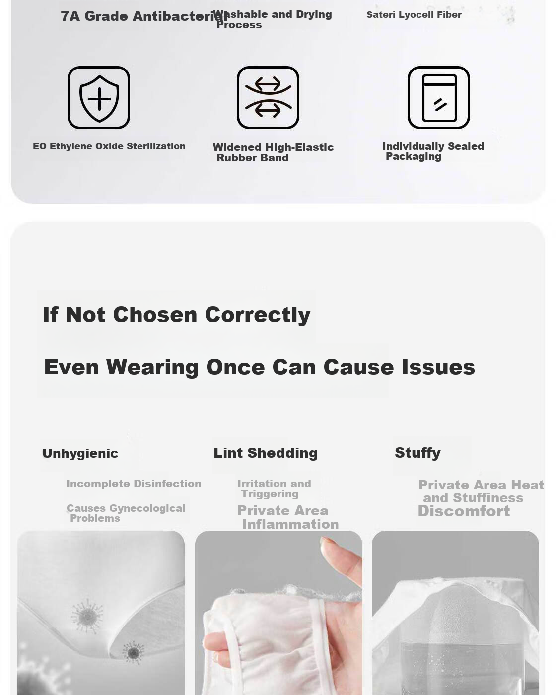 MINISO 4-Pack Lightweight Clean Women's Travel Underwear L Size Wide Hip Portable Disposable Individually Sterilized Packaging 6
