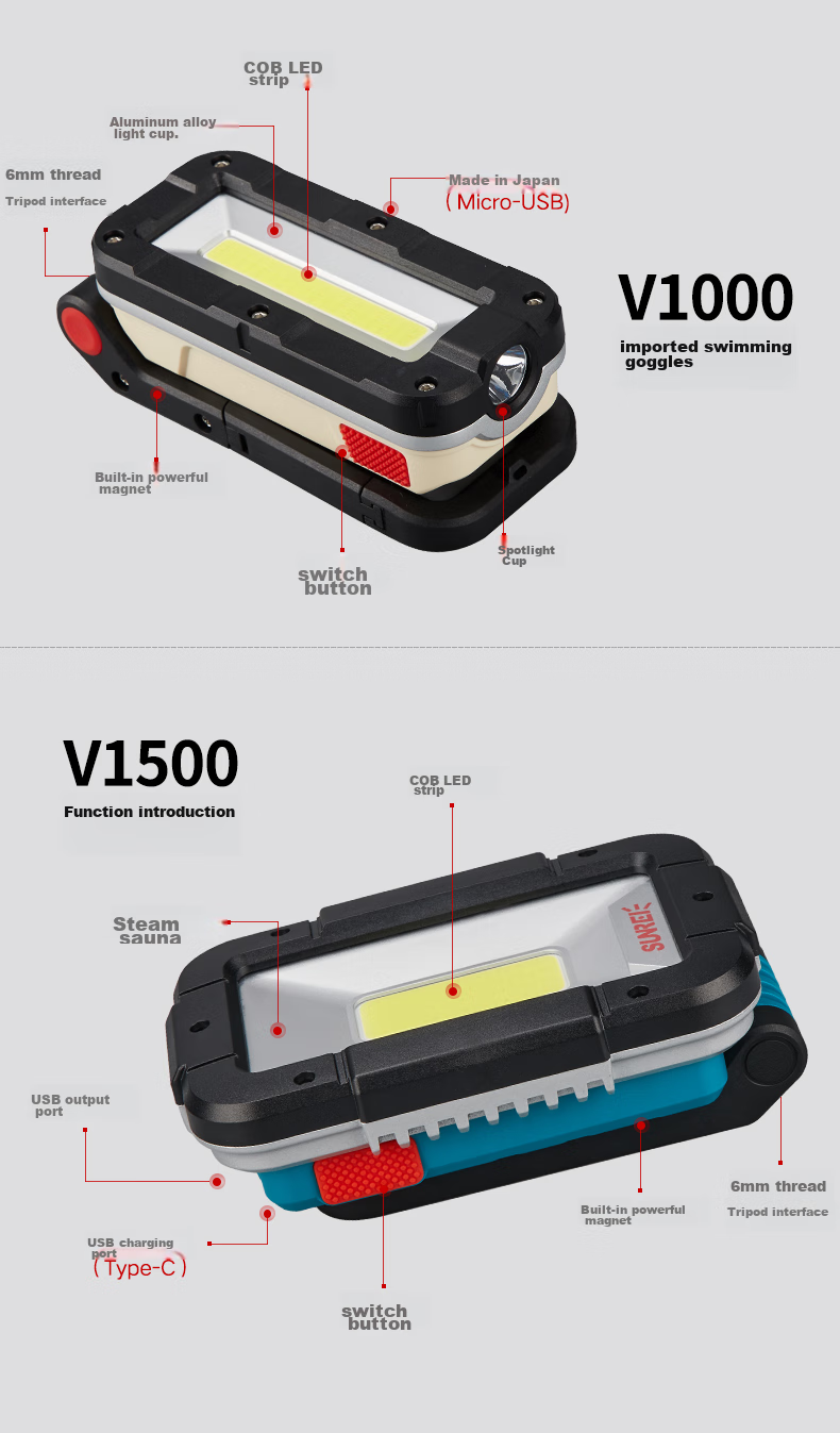 Shanlishi Work Light, LED Auto Repair Light, Ultra-Bright Camping Lamp, Outdoor Lighting Lamp 10