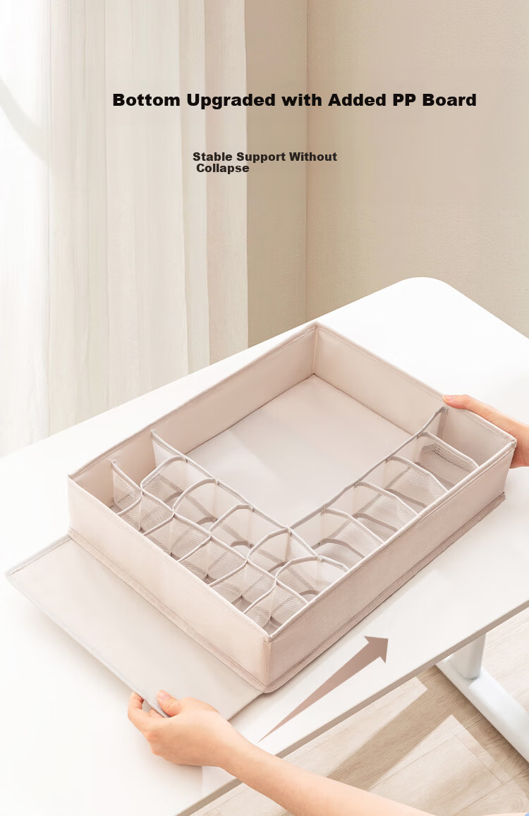 Left Corner Underwear Storage Box Drawer Divider for Socks and Bras Organizer for Home Wardrobe 6