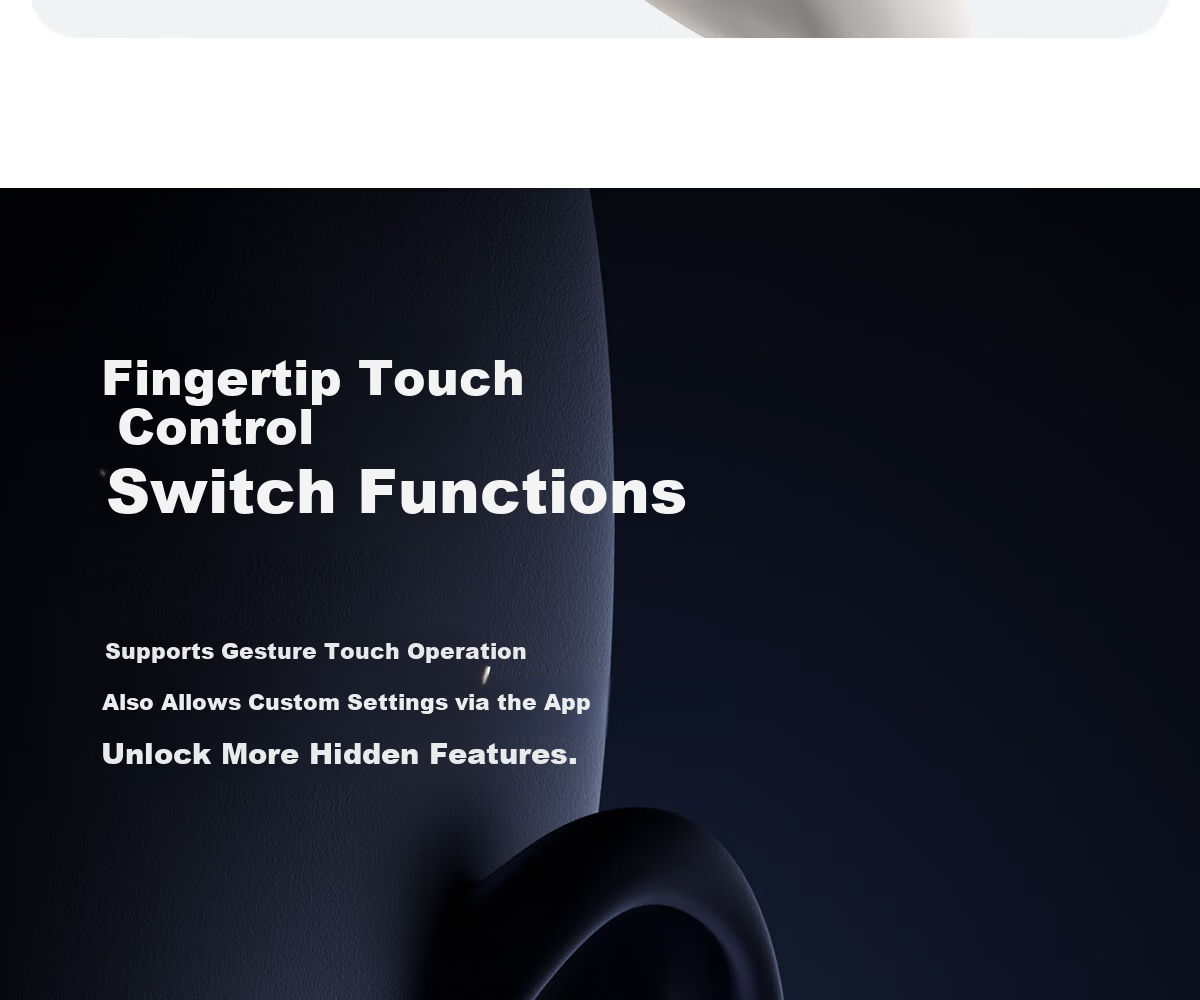 Edifier Halo Clip Clip-On Trendy Bluetooth Earphones Cyber Abyss Lighting Bluetooth 6.1 35H Long Battery Life Compatible with Apple Huawei Xiaomi Phantom Silver 46