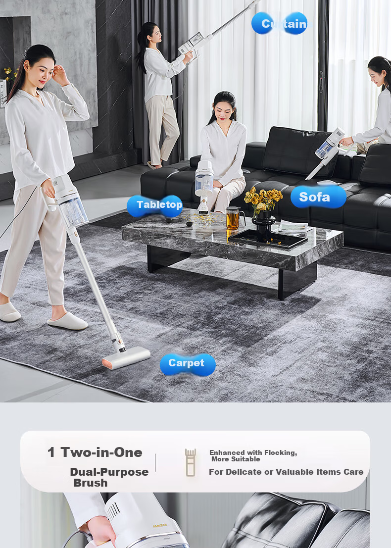 AUX Home Vacuum Cleaner High Suction Power High Power Compact Wired Handheld Vacuum Mop Combo AXC-22AV10B Standard Edition 14