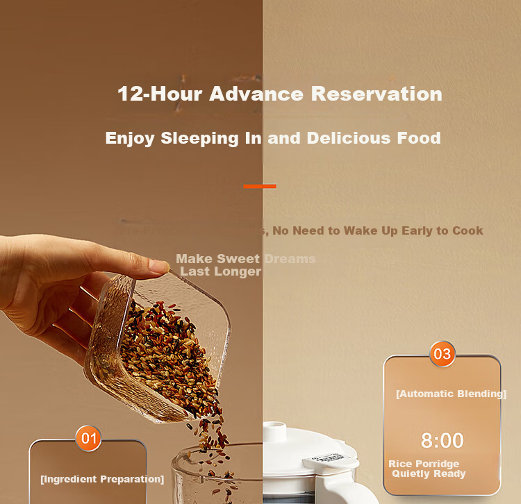 SUPOR Titanium Coating Low-Noise Blender 1.5L Fully Automatic No-Cook Soymilk Maker New Model for 3-4 People Noise Reduction Self-Cleaning Juicer Multi-Grain Processor SP205T 14