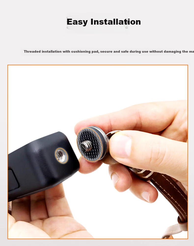 Qiye Wrist Strap Lanyard for DJI Pocket 3 Pocket 4 Osmo Pocket 3 Brown 7