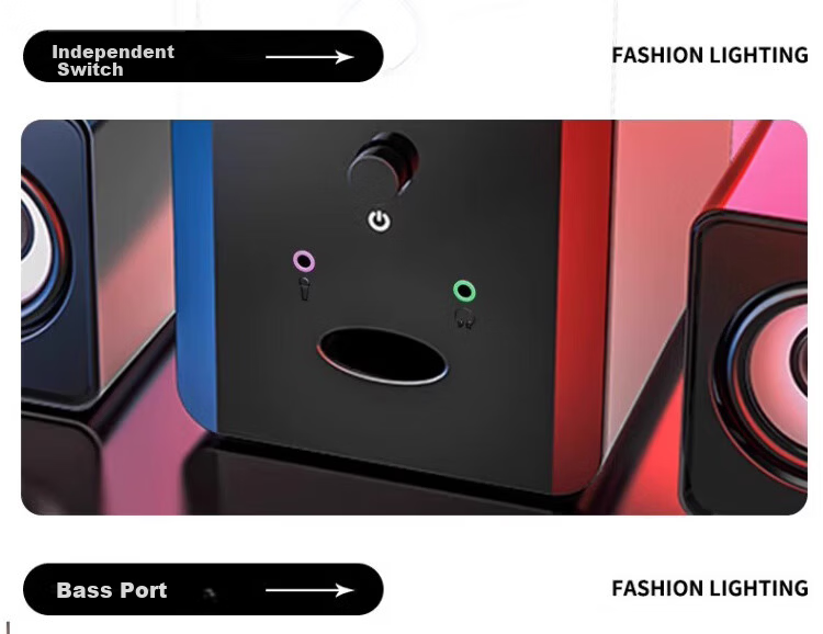 SADA S-201 Microphone Computer Speaker Headset All-in-One Desktop 2.1 Bluetooth Wired Multimedia Subwoofer Laptop Speaker 8