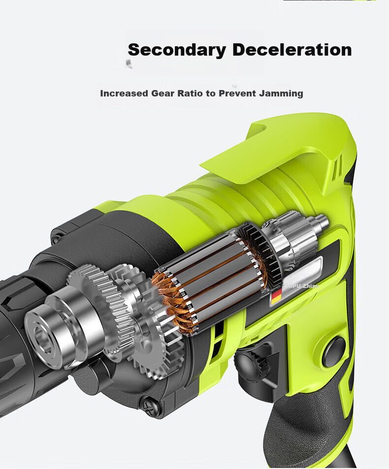 Zhipu 220V Household Multifunctional Electric Screwdriver High-Power Electric Handheld Drill Corded 12