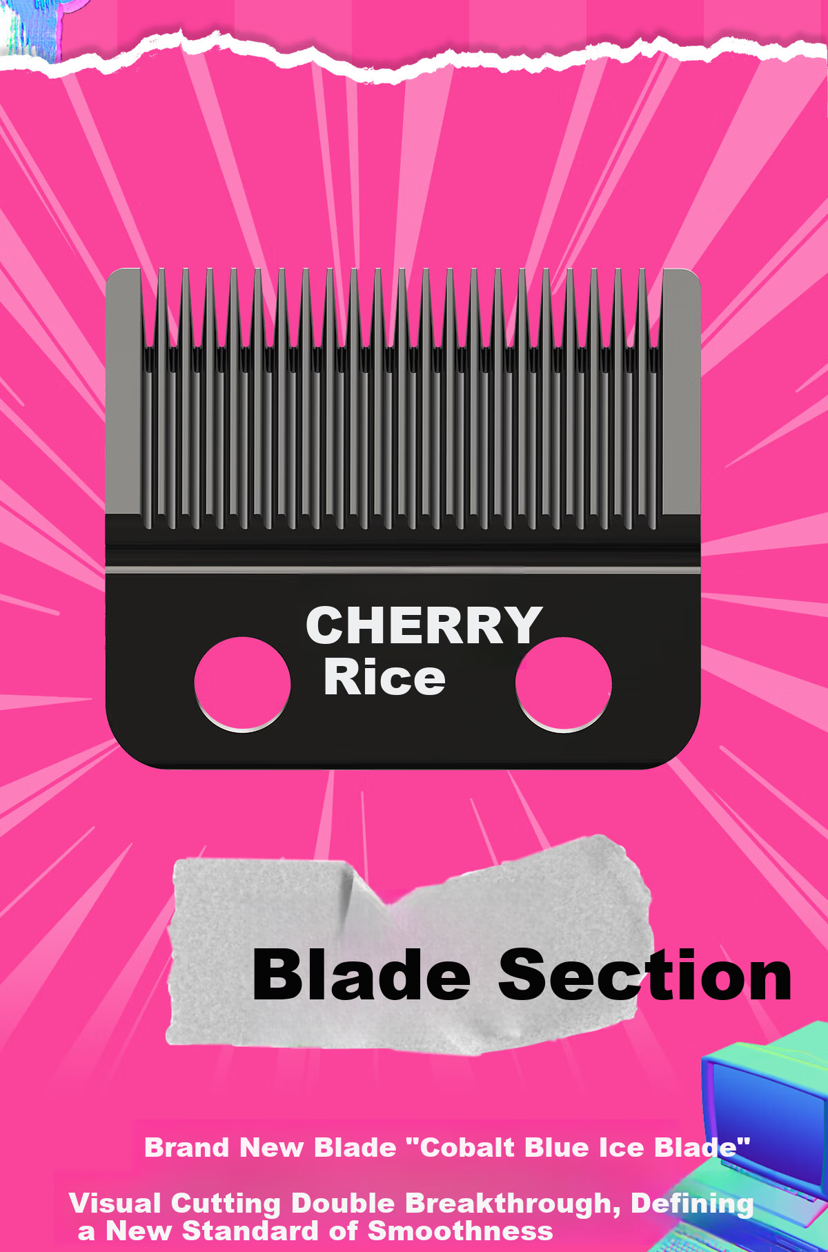CHERRY BOMB Koala Short Tail Pomade Electric Hair Clipper Professional Barber Salon Fade Hair Trimmer Engraving Clipper Forest Green 9