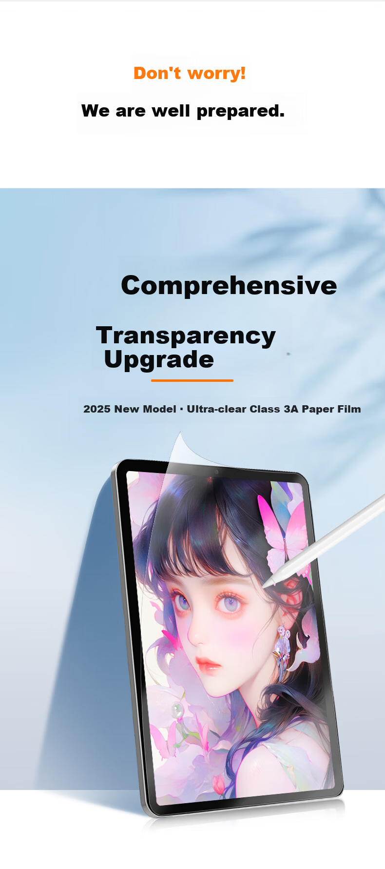 Memebox Compatible with 2026 iPad Air 8 13-inch Anti-Glare Matte Screen Protector for Air 7 Apple M4 Tablet, Anti-Reflection, Anti-Glare, Matte Writing Film 4