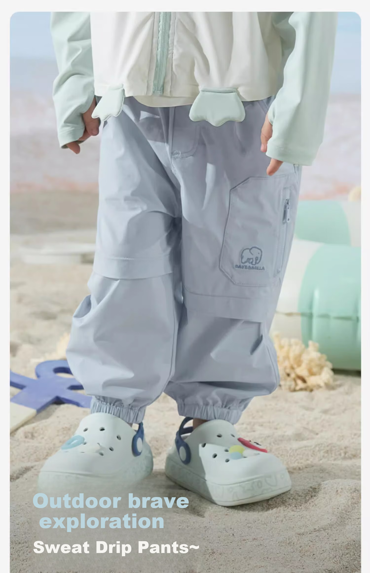 David Bella Kids Moisture-Wicking Quick-Dry Summer Boys Girls Cooling Cargo Pants 1