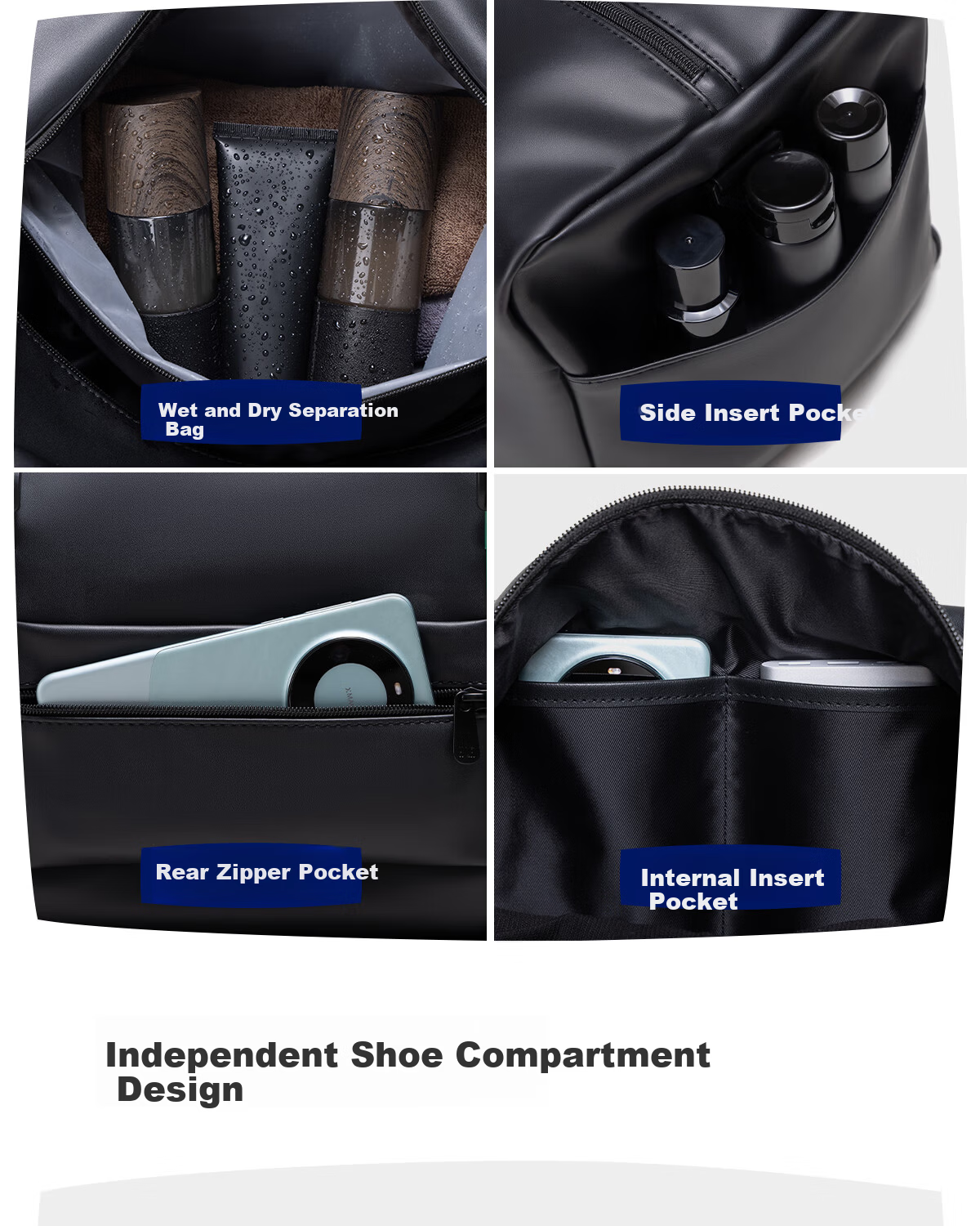 Hailan Home Travel Bag Hand Carry Luggage Bag Men and Women Sports Fitness Bag Short-distance Business Trip Luggage Bag Large Capacity Travel Bag 8
