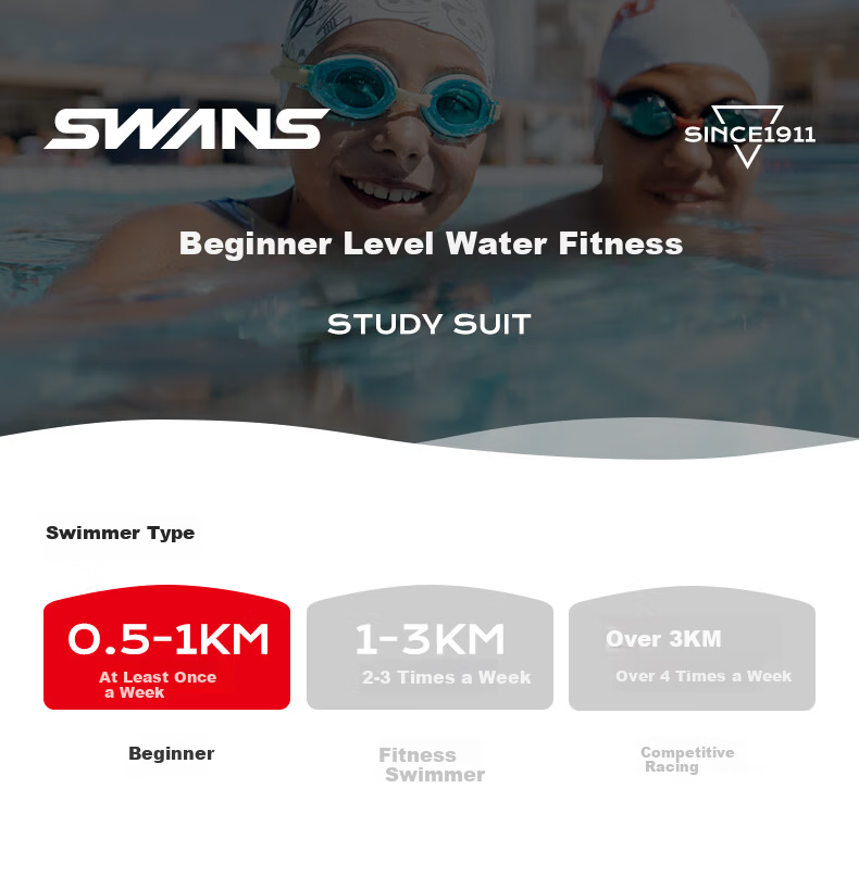 SWANS Kids Girls One-Piece Square-Leg Swimwear Chlorine-Resistant Quick-Dry Professional Sun Protection Surf Suit Light Purple 130 1