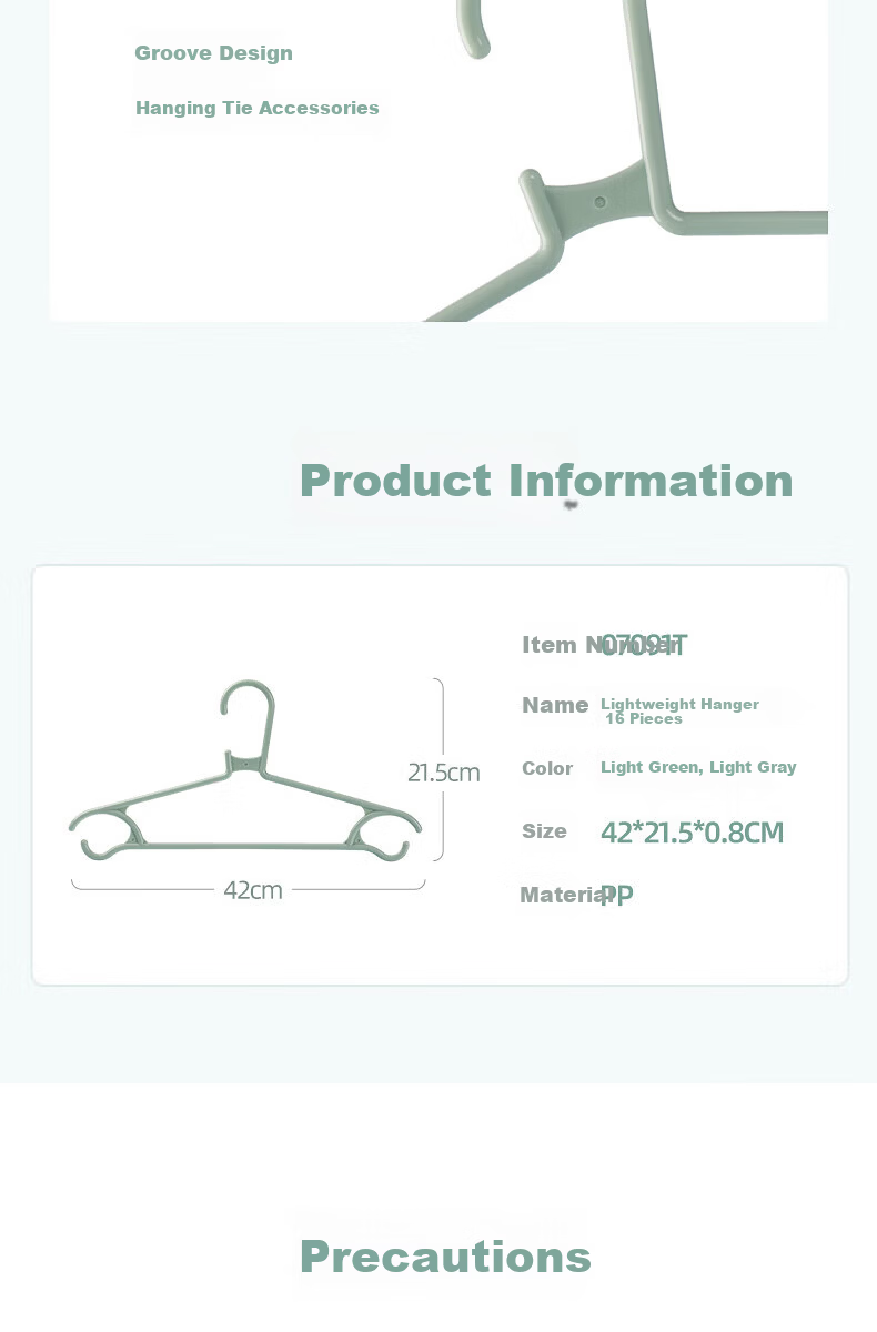 CHAHUA Hangers, Non-Slip Plastic Clothes Hangers for Home Use, Drying Rack, 12 Pieces 7