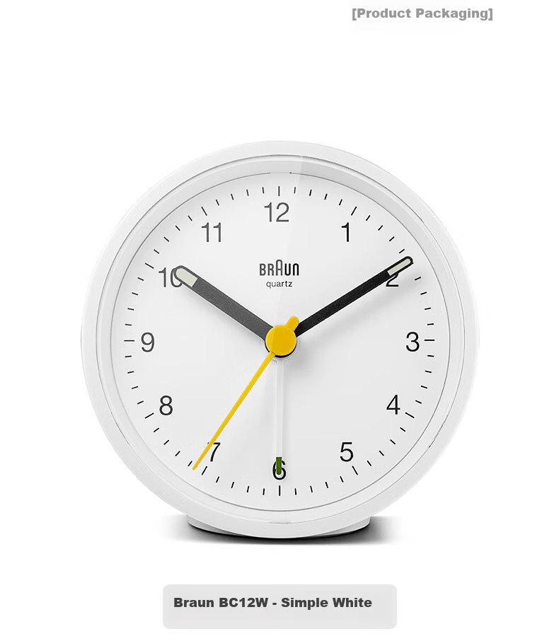 BRAUN German Brand Imported Mini Alarm Clock, Compact Design with Loud Volume, Powerful Wake-Up Device, One-Button Snooze Function, Night Light, Bedroom Bedside Clock, Birthday Gift for Friends, Back-To Season Present 13