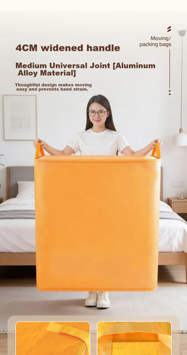 Miaoxinsi Large Capacity Moving Packing Bag Woven Ton Bag Logistics Transfer Organizer Thickened Waterproof Quilt Clothes Packing Tool 11