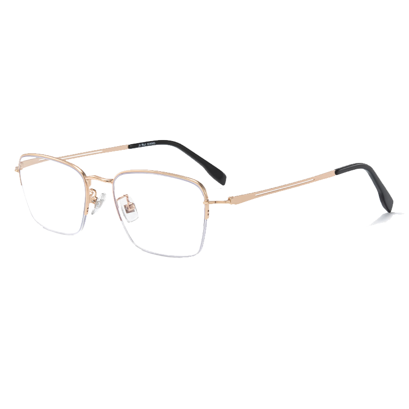 Fushikang Men's Presbyopia Glasses HD Blue Light Blocking Business Fashion Imported Premium Reading Glasses LG005 +200