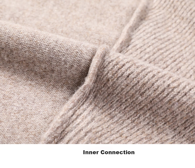 Hengyuanxiang Men's 100% Pure Wool Thickened Sweater Autumn Winter Base Layer Crew Neck Pullover Knitwear 31