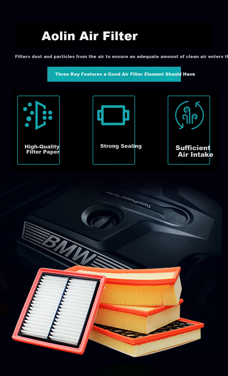 Aolin Car Air Filter Element Air Cleaner Compatible with Buick Old Excelle (1.6L/1.8L) 5