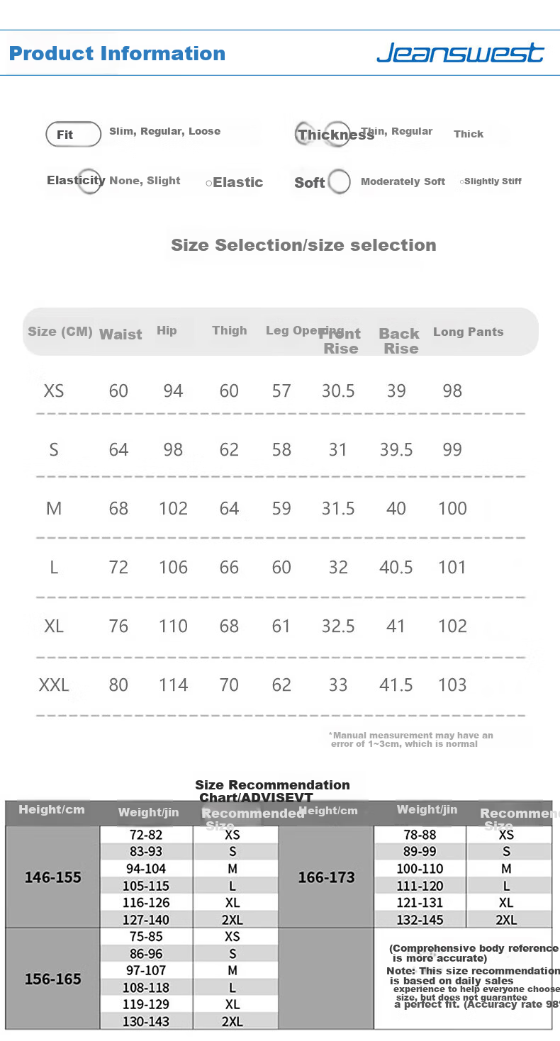 Jeanswest Women's Summer Vintage Slim High-Waist Loose Draped Casual Straight-Leg Wide-Leg Pants Vintage Blue S 3